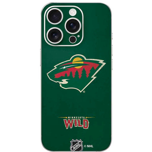 NHL Minnesota Wild Distressed iPhone 16 Pro Skin
